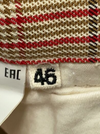 商品画像：スラックスパンツ/46/コットン/BEG/チェック/PUMU0097 5