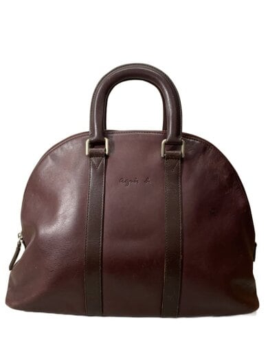 商品画像：ハンドバッグ/レザー/BRW/無地 1