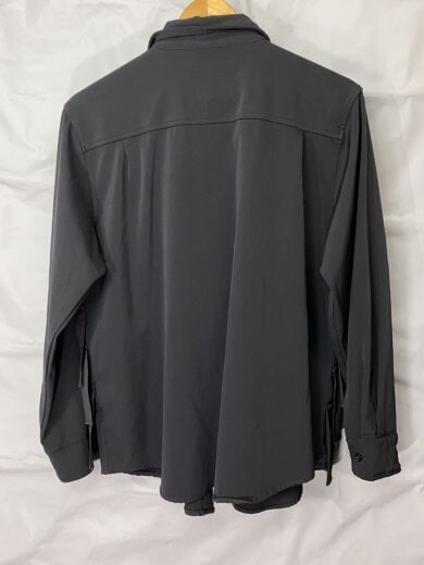 商品画像：製品染めフリル長袖ブラウス/--/--/BLK 2