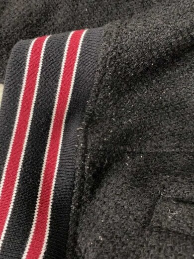 商品画像：ma-1/ツイードバーシティージャケット/スタジャン/L/--/BLK/PB-RK-73733 6