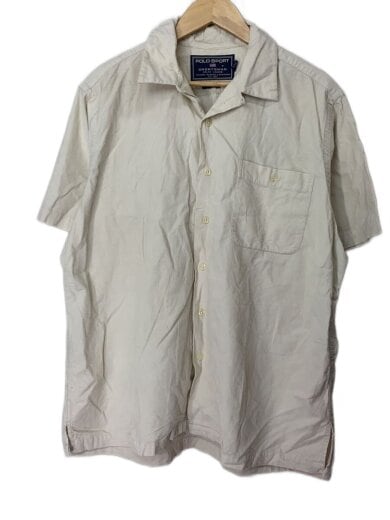 商品画像：オープンカラーシャツ/開襟半袖シャツ/L/コーデュロイ/WHT 1