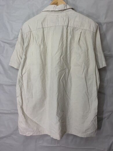 商品画像：オープンカラーシャツ/開襟半袖シャツ/L/コーデュロイ/WHT 2