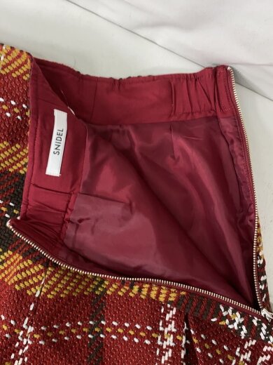 商品画像：ロービングチェックミニスカート/スカート/0/--/RED/チェック/SWFS244086 3