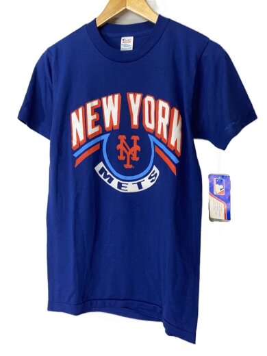 商品画像：80s/トリコタグ後期/New York Mets/Tシャツ/M/ポリエステル/BLU 1