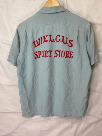 商品画像：50s/USA製/ボーリングシャツ/半袖シャツ/M/--/BLU/// 2