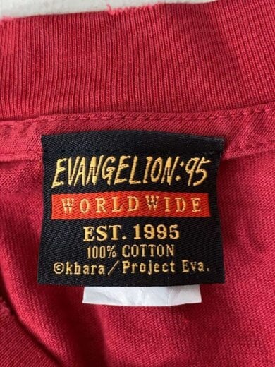 商品画像：EVANGELION:95/Tシャツ/M/コットン/RED/アスカ 3