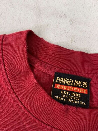 商品画像：EVANGELION:95/Tシャツ/M/コットン/RED/アスカ 6
