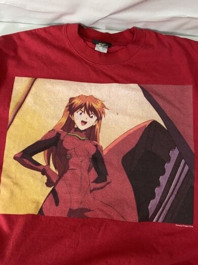 商品画像：EVANGELION:95/Tシャツ/M/コットン/RED/アスカ 8