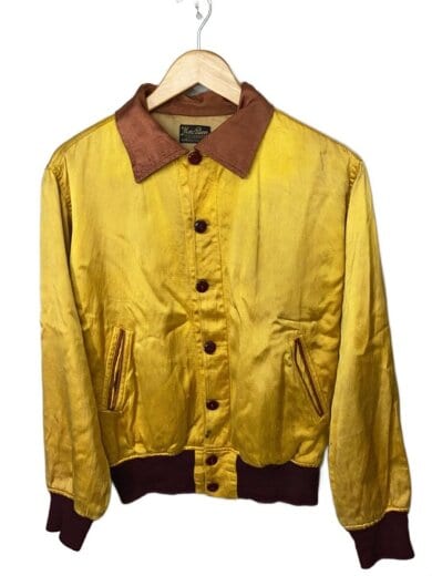 商品画像：MACBEN/40～50s/レーヨンスタジャン/ジャケット/YLW/vintage// 1