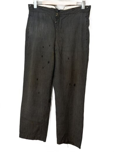 商品画像：推定20s/JAPAN VINTAGE/ボトム/スラックスパンツ//GRY/ストライプ/針刺し// 1