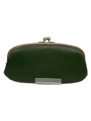 長財布/がま口/レザー/グリーン