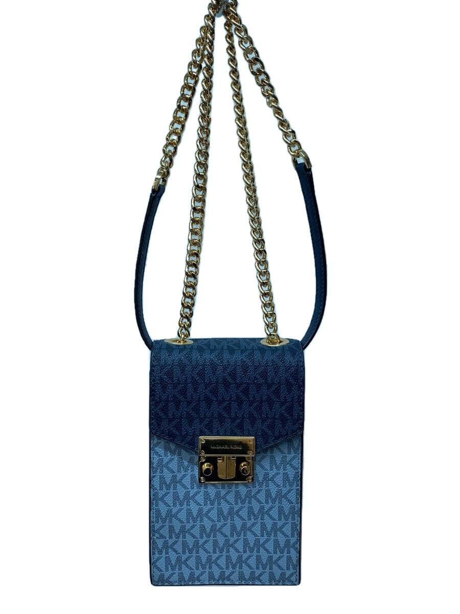 MICHAEL KORS / ショルダーバッグ/レザー/NVY/総柄/35f0gxol1l