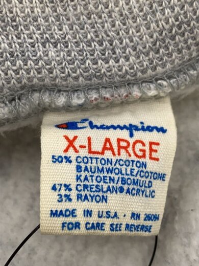 商品画像：スウェット/XL/コットン/GRY/プリント 3