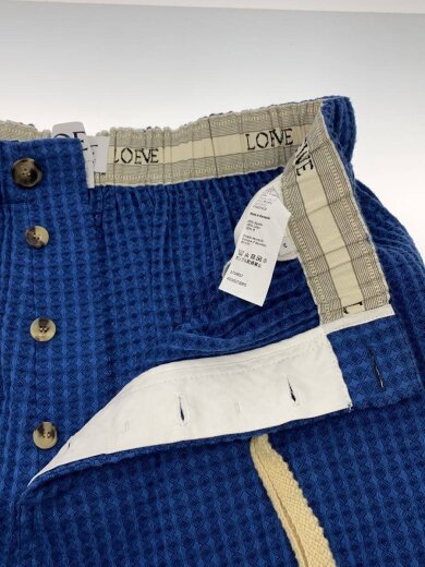 商品画像：ボトム/M/コットン/BLU/ワッフルフリンジ/ほつれ多数あり 3