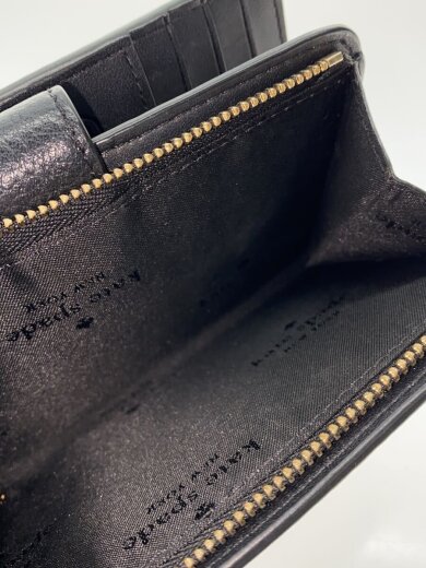 商品画像：2つ折り財布/レザー/BLK/レディース/S338 5