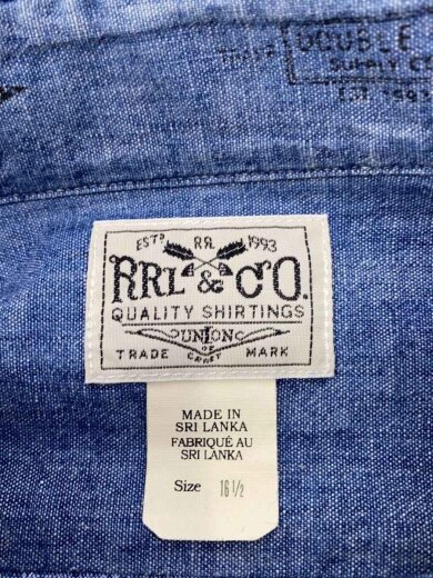 商品画像：長袖シャツ/16.5/コットン/IDG/無地 3