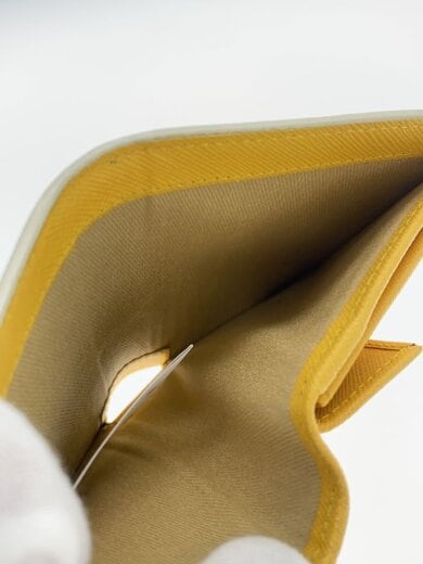 商品画像：2つ折り財布/レザー/YLW/無地/レディース/PFMOQ14U07 6