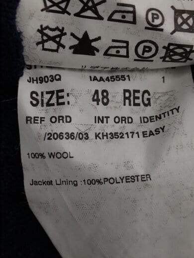 商品画像：テーラードジャケット/48/ウール/NVY/無地/JH903Q 4