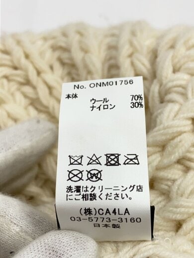 商品画像：ニットキャップ/--/ウール/CRM/レディース/ONM01759 6