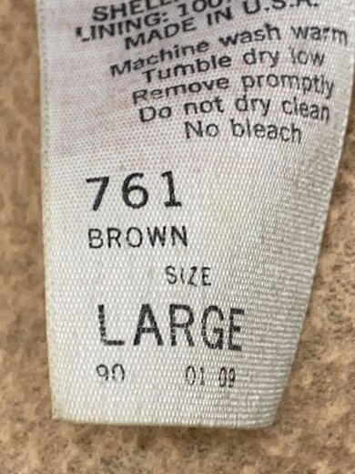 商品画像：ジップパーカー/L/ベロア/BRW/無地 4