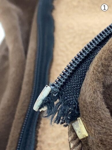 商品画像：ジップパーカー/L/ベロア/BRW/無地 7