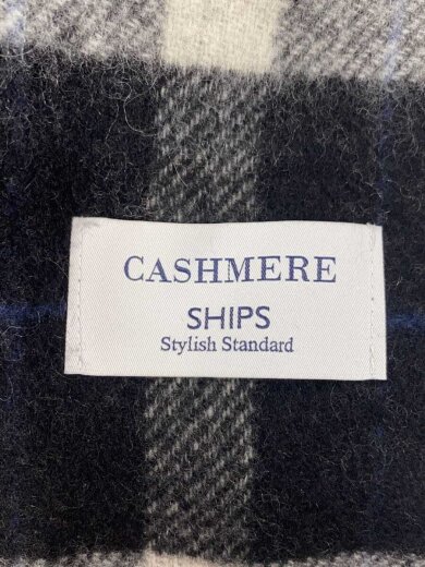商品画像：マフラー/カシミア/BLK/チェック/メンズ/118-36-0029 2