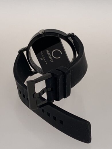 商品画像：クォーツ腕時計/アナログ/ラバー/BLK/BLK/IM18BK006M// 4