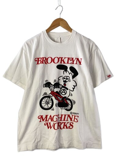 商品画像：Tシャツ/L/コットン/WHT/Brooklyn Machine Works 1