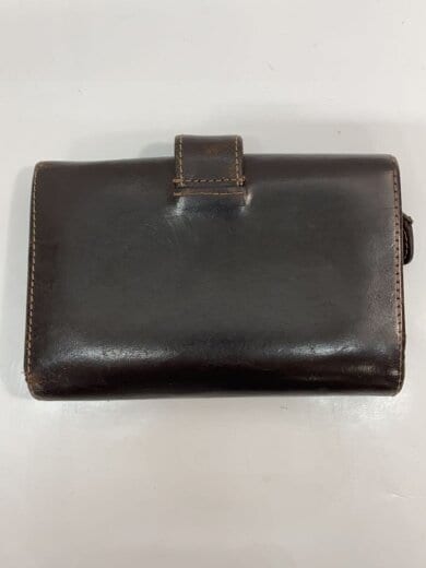 商品画像：2つ折り財布/レザー/BRW/メンズ/S9696/使用感有 2