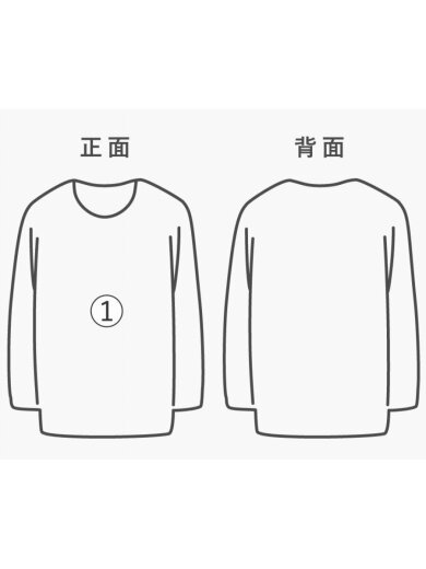 商品画像：長袖Tシャツ/--/--/BLK/プリント 5