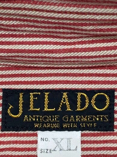 商品画像：長袖シャツ/XL/--/RED/ストライプ 3