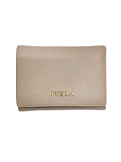 商品画像：3つ折り財布/レザー/BEG/レディース 1