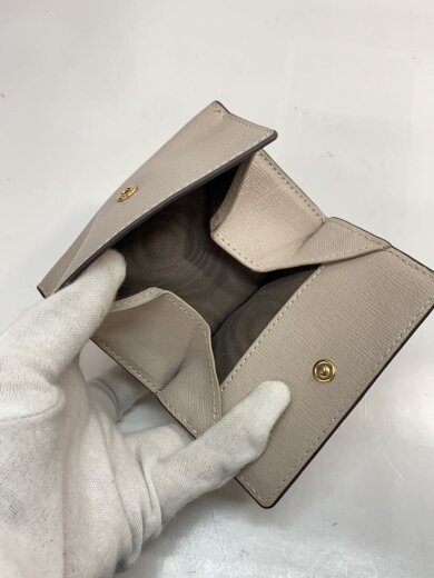 商品画像：3つ折り財布/レザー/BEG/レディース 6