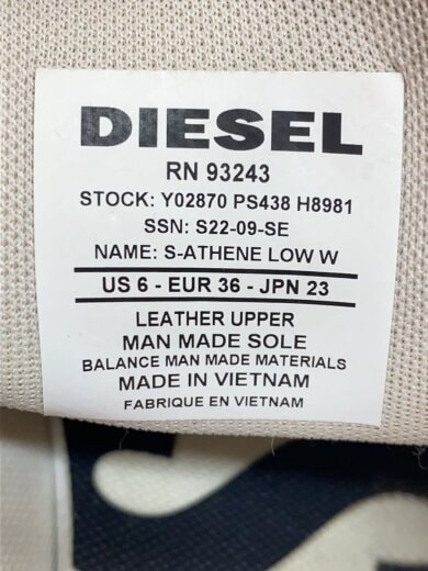 商品画像：ローカットスニーカー/23cm/WHT/S22-09-SE 5