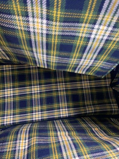 商品画像：トートバッグ/--/GRN/チェック/118-43-3603-6500 6