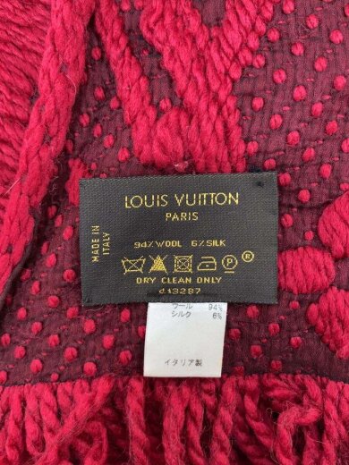 商品画像：エシャルプ・ロゴマニア_モノグラム/ウール/RED/レディース 2