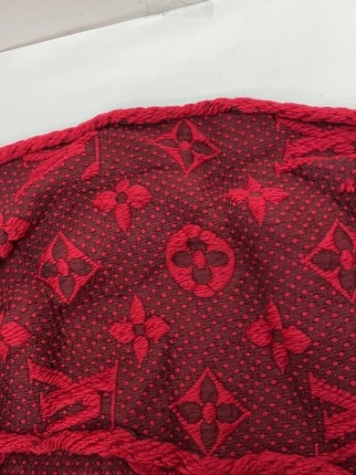 商品画像：エシャルプ・ロゴマニア_モノグラム/ウール/RED/レディース 5