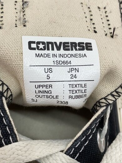 商品画像：ローカットスニーカー/24cm/BLK/キャンバス/1SD664 5