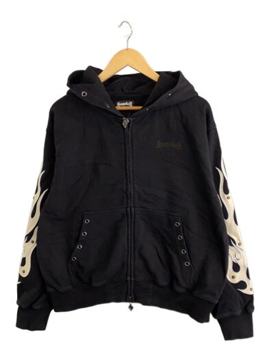 商品画像：ジップパーカー/M/コットン/BLK// 1