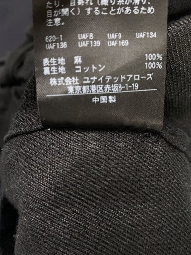 商品画像：ジャケット/M/ヘンプ/BLK/8125-174-0628 5