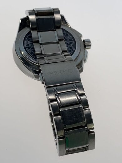 商品画像：ソーラー腕時計/アナログ/ステンレス/BLK/SLV/SS/8B54-0BC0// 5