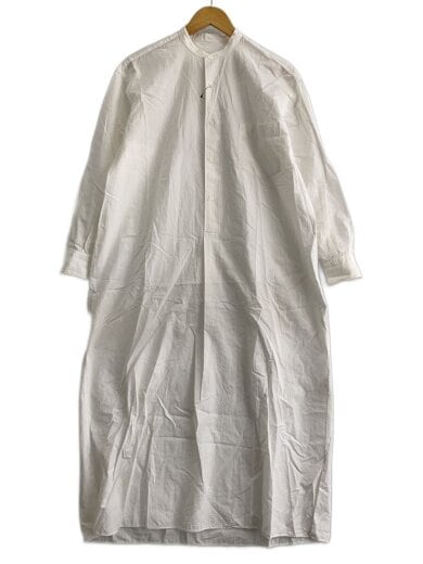 商品画像：シャツワンピース/O/コットン/WHT/無地/R01-02009// 1