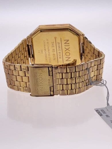 商品画像：クォーツ腕時計/デジタル/ステンレス/BLK/GLD 4