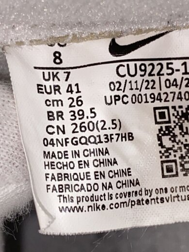 商品画像：AIR FORCE 1 LOW/エアフォース 1 ロー/ホワイト/CU9225-100/26cm/WHT 5