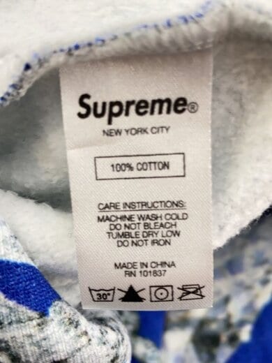 商品画像：パーカー/S/コットン/BLU/総柄 4