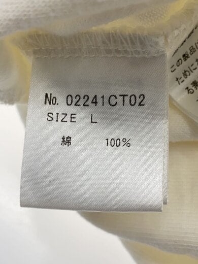 商品画像：Tシャツ/L/コットン/WHT/02241CT02 4