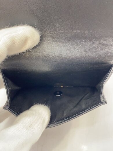 商品画像：3つ折り財布/レザー/BLK/メンズ// 5