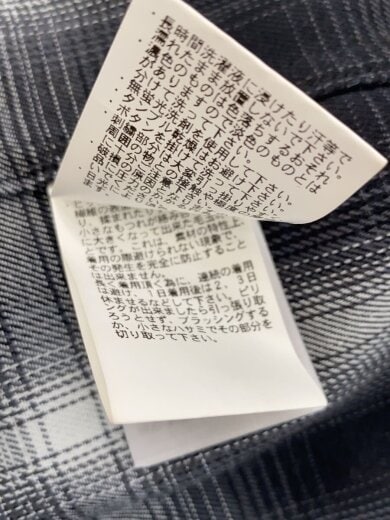 商品画像：長袖シャツ/XL/ポリエステル/GRY/チェック/101233014004 5