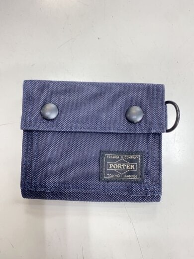 商品画像：2つ折り財布/キャンバス/NVY/無地/メンズ/592-26370-50// 1