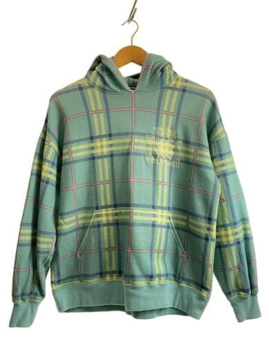 画像：THE BLACK EYE PATCHChecked Hoody/パーカー/M/コットン/BLU/チェック1